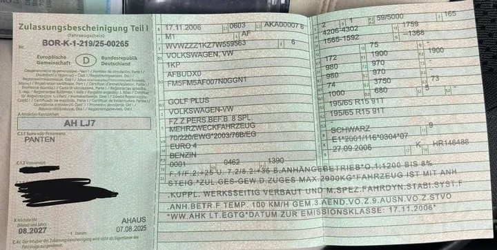 Volkswagen Golf Plus