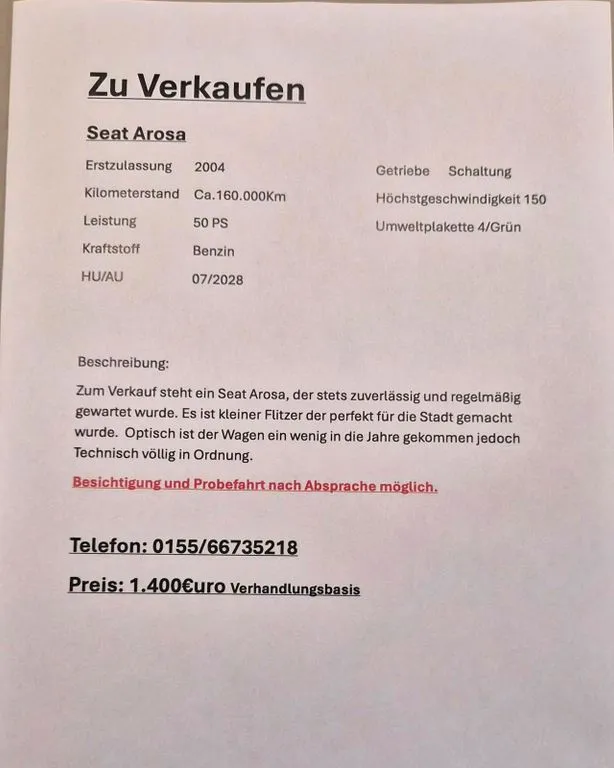 Seat Arosa