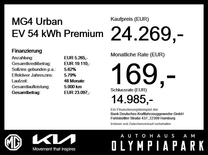 MG MG4 EV Urban